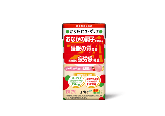 からだにユーグレナピーチミックス風味 乳酸菌入りの商品画像